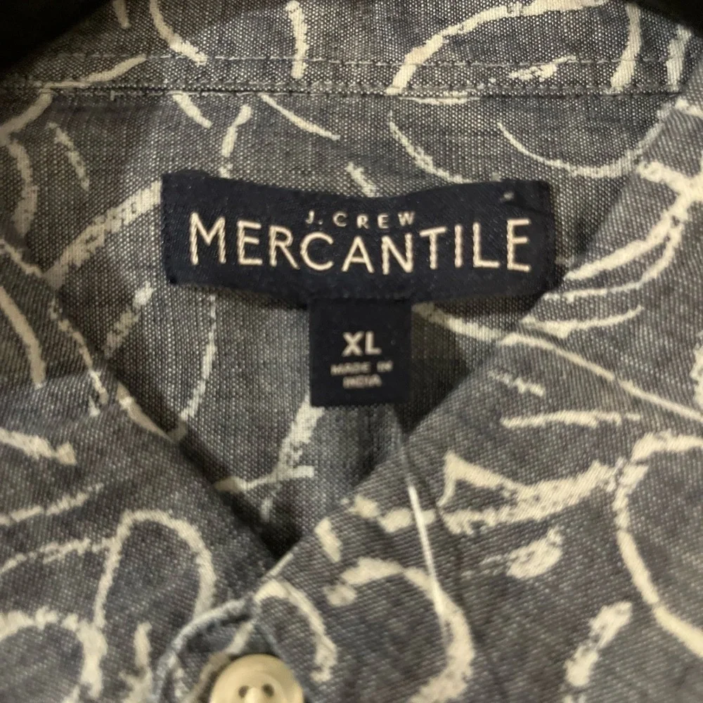 J. Crew Mens Slim Fit Print Cotton Button Down  Shirt  Size XL NWT Preppy - Picture 8 of 9